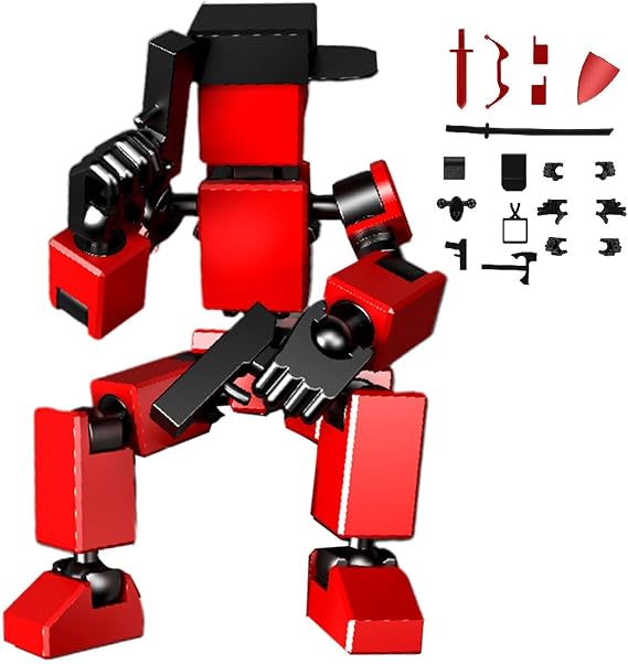 3D Printed Action Figure Changeable Flexible 3D Printed Action Figure Set