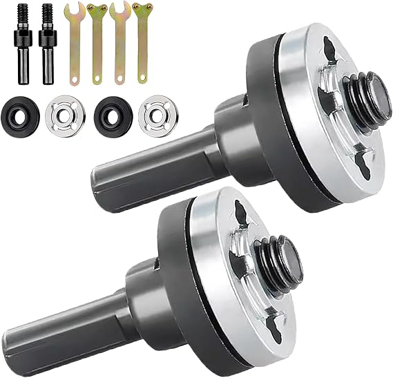 Ylinwtech 2 Pcs Grinder Adapter,Drill Chuck Adapters,Connecting Rod Adapter for Angle Grinder,Suitable for Cutting Discs