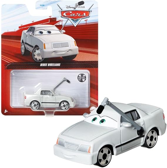 Mattel Selection Vehicles Racing Style Disney Cars Die Cast 1:55 Car, Type: Derek Wheeliams, (CDXV59)