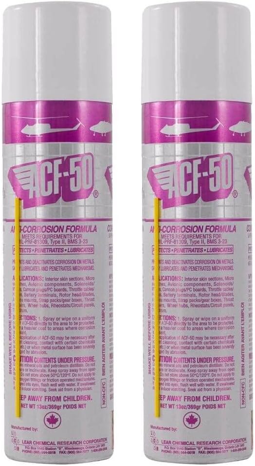 ACF-50 New twin pack.Motorcycle And Automotive All Metal Anti-Corrosion Spray.