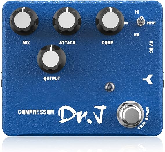 JOYO Compressor Pedal & Clean Boost with 3 Band EQ Sustain Effects for Electric Guitar High-end Edition Dr.J Series (D55)