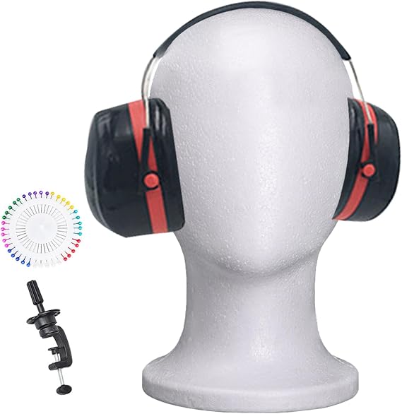 Foam Mannequin Head | Wig Test Head, Space Saving Display Stands for Hats