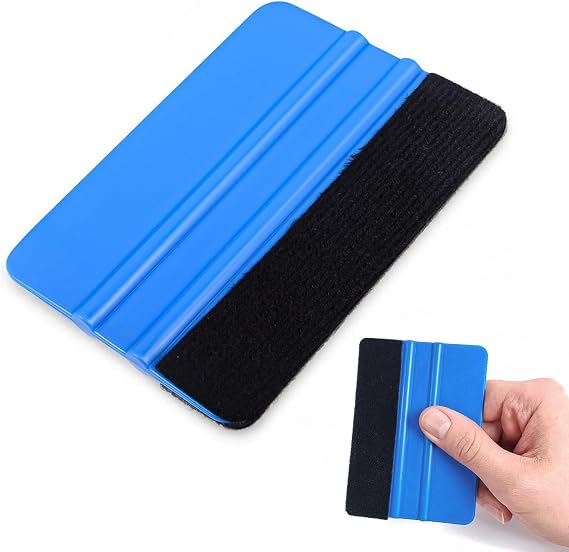 Squeegee Smoothing Tools Car Vinyl Wrap, Wallpaper Wrap Vinyl for Cars, Window Film Tint Trimming Application Tool, Blue