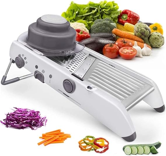 Mandoline Slicer, Multifunctional Manual Cutter Vegetable Grater Julienne Slicer Fruit Kitchen Onion Potato Cutter, Professional Mandolin Food Slicer [Energy Class A]