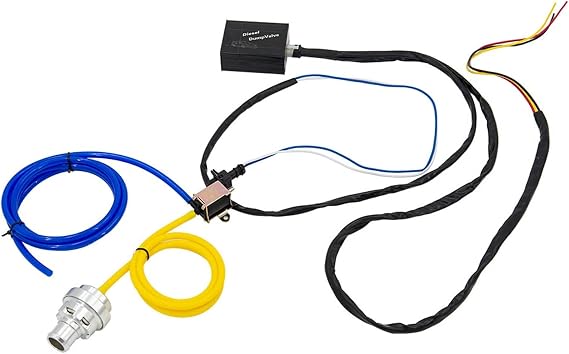 Universal 25mm Electrical Aluminum Blow Off Valve Kit, Improves Torque & Response, Atmospheric or Plumb Back, Metal, for All Diesel Engines