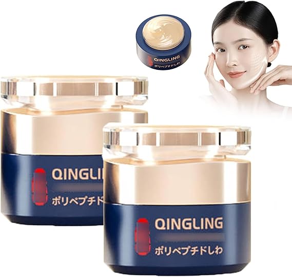 Qingling Wrinkle Removal Cream Japanese, Japan Qinglin Wrinkle Remover Cream for Face, Firming Anti-Aging Cream (2pcs)