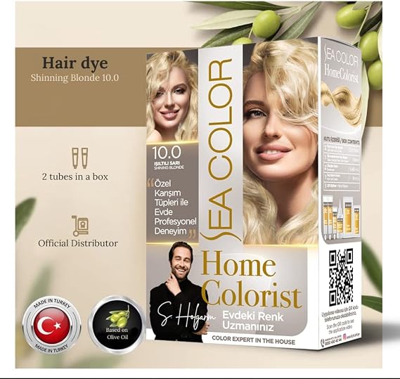 Sea Color Home Colorist Set Saç Boyası 10.0 Işıltılı Sarı Shınıng Blonde