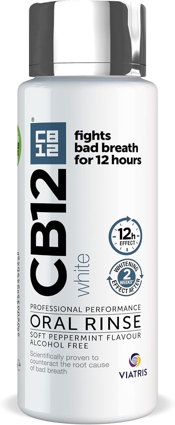 CB12 Whitening Mouthwash Alcohol Free for 16H Bad Breath Treatment 250ml