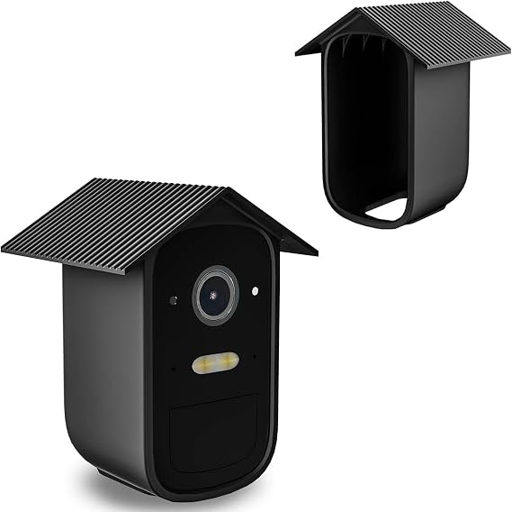1Pack Silicone Camera Cover Compatible with EufyCam 2C/ EufyCam 2C Pro Security Camera, 360° Full Protection Waterproof Soft Lightweight Durable Silicone for EufyCam Camera