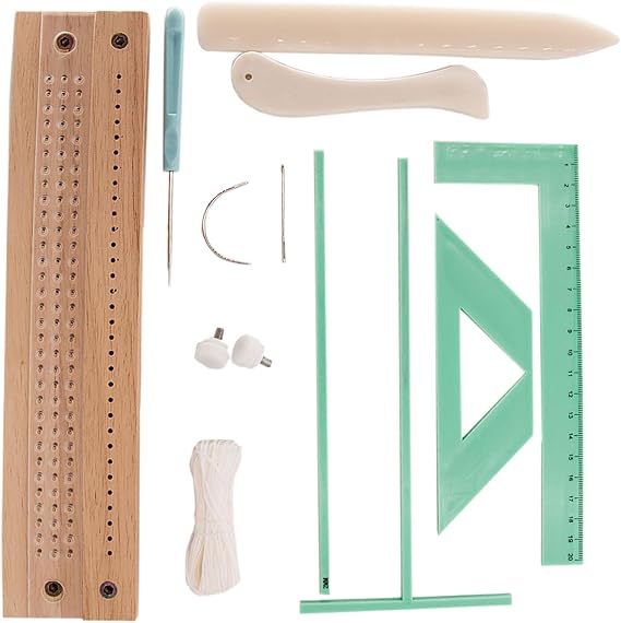 Book Binding Kit, Journal Repair Set, 2.36 Inches, Manual Binder Tools, Easy Rebinding Projects for Home, School, Students, Library, Notebook Repair, Scrapbook Making, Crafting Space