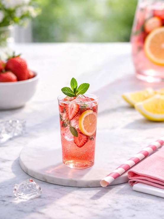 Mika Plastik Kokteyl Sunum Bardağı Şeffaf 80 ml 6'lı
