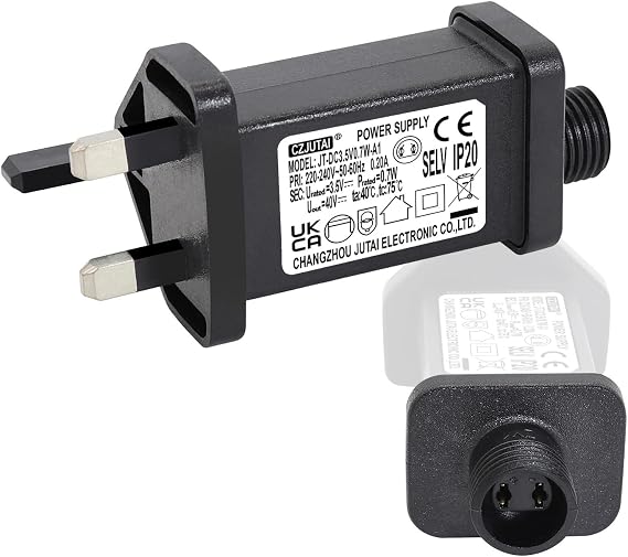 3.5V 0.7W String Lights Indoor-Outdoor Power Adapter for CZJUTAI JT-DC3.5V0.7W-IP20 Christmas Lighting [U107]
