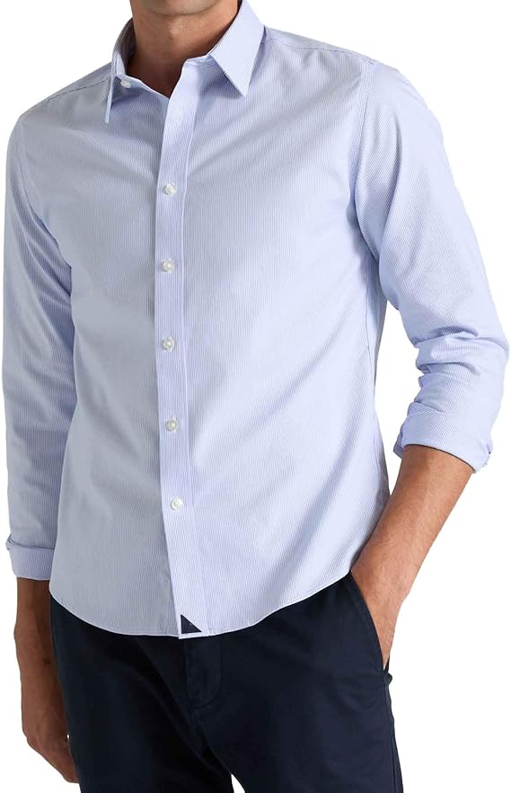 UNTUCKit ボルドー - しわになりにくいブルー US サイズ: LG Regular Fit カラー: ブルー