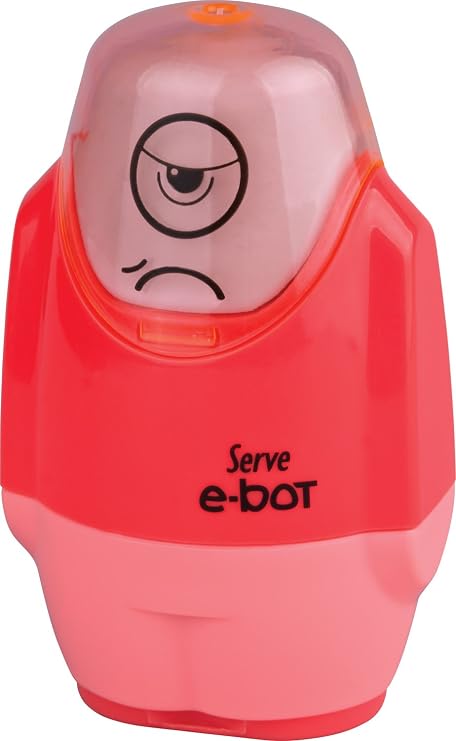 Serve E-Bot Silgili Kalemtiraş Fosforlu Kırmızı