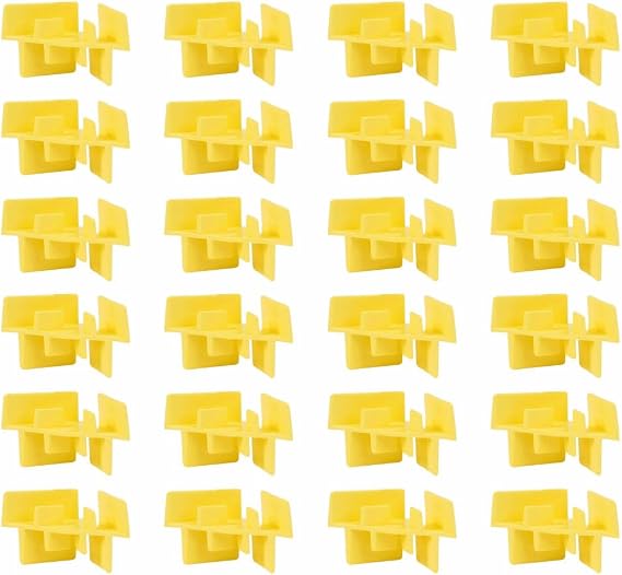 24PCS Yellow Tray Stackers, Reusable Baking Sheet Stacker Support Posts Compatible with Harvest Right Freeze Dryers (6.35cm*3.3cm)