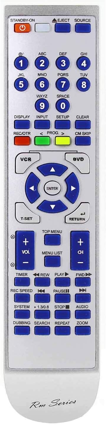 RM Series Replacement Remote Control for Funai DBVR-7510S