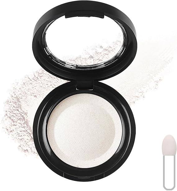 Eyeshadow Single Shimmer Make-Up Fine Powder Palette Eyeshadow, High Pigment Long-lasting Sweatproof Single Eye Shadow (White)