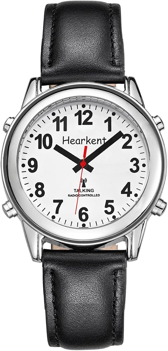 Hearkent Atomic Talking Watch with Large Numbers Self-Setting for Men Women