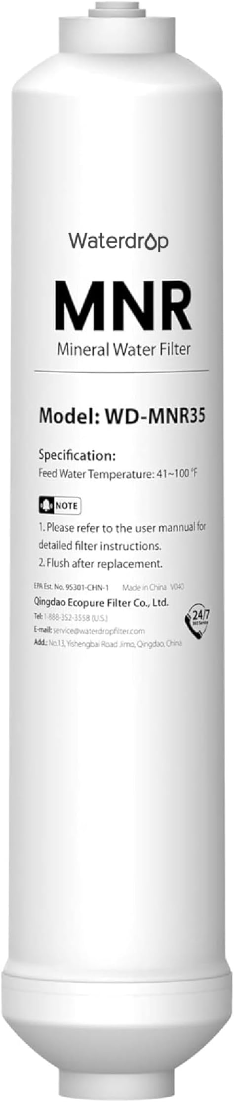 Waterdrop MNR35 Remineralizer Filter Compatible with RO Systems
