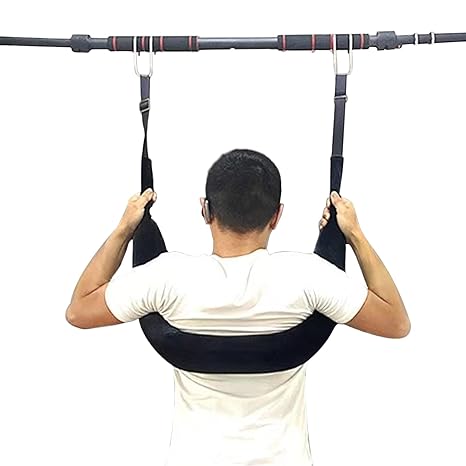 Spinal Decompression Device Hanging Lumbar Spine Traction Belt Harness Herniated Disc Back Pain Relief Stretcher Portable Lumbar Traction Belt Suspension Waist Protector for Home Office Car Travelling