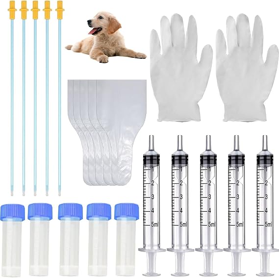 Dog Insemination Kit, 5 Pcs, for Small/Medium