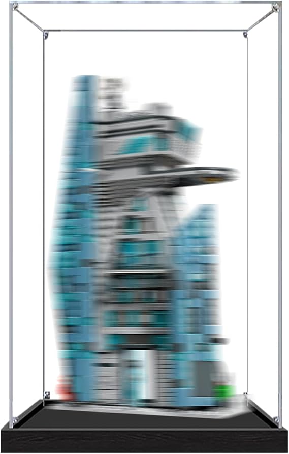 Acrylic Display Box Compatible with Lego 76352 Doomsday New Avengers Tower Clear Dustproof Storage Box (Model Not Included) (Clear 3mm)