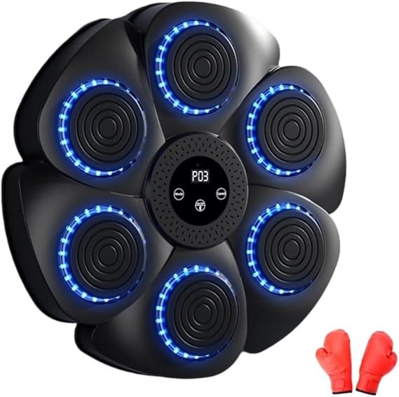 Music Boxing Machine Music Boxing Bluetooth with Light Music Boxing Machine Smartphone Connection Boxing Machine 40cm Smart Rhythm Boxing Machine Wall-mounted Wall Punching Bag Punching Wall