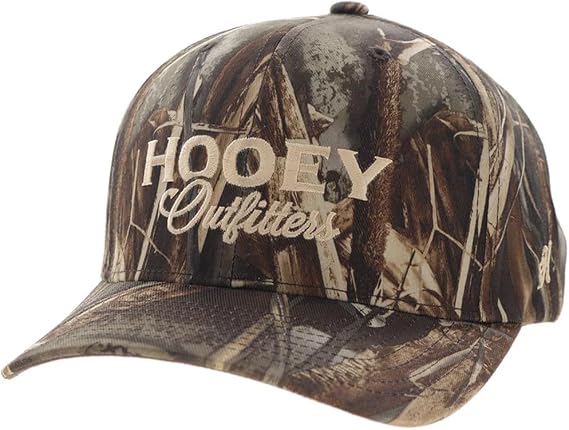 HOOEY Outfitters オリジナル リアルツリー 迷彩 スナップバック 帽子 - 調節可能なキャップ メンズ & レディース アウトドア ハンティング & フィッシングハット