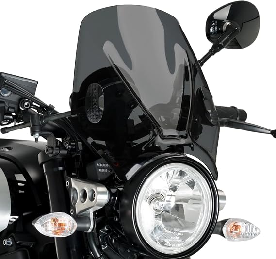 Windshield compatible with Kawasaki Vulcan 900 Custom 15-17 dark smoke Puig Mito