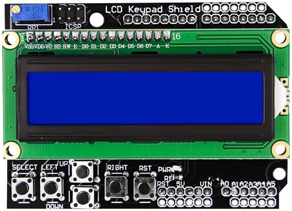 LCD Keypad Shield 16x2 Ekran (Arduino ile Uyumlu)
