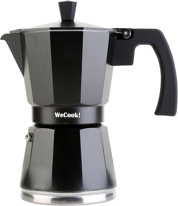 WECOOK! Luccia Italian Coffee Maker, Induction, Aluminium, Express, 6 Cups