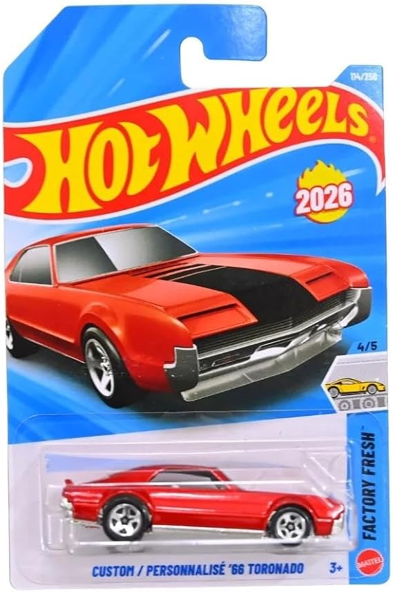 Hot Wheels Tekli Arabalar Custom/Personnalise 66 Toronado (KISA KART) JJH45