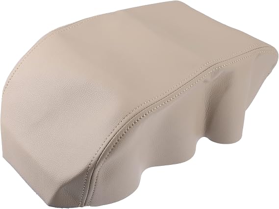 A Absopro 車用センターコンソールシートアームレストカバー インテリア保護蓋ストレージカバートリム トヨタアバロン2000-2004用 フェイクレザー ベージュ