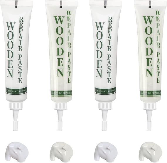 Wood Filler White, Wood Putty, Laminate Floor Repair Kit for Scratches