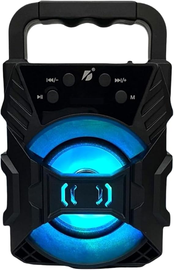 Bluetooth Hoparlör Taşınabilir Ses Bombası Led Işıklı Extra Bass Ses Radyolu Speaker Sd Kart-usb