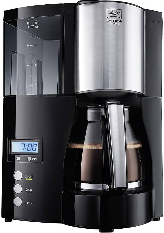 Melitta Optima Timer Zaman Ayarlı Filtre Kahve Makinesi Siyah