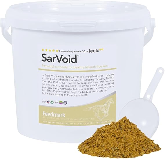 Feedmark SarVoid™ | Horse Supplement with Powerful Nutrients for Healthy Blemish-Free Skin | 60 Days Supply | 3.0kg | 100% British Made