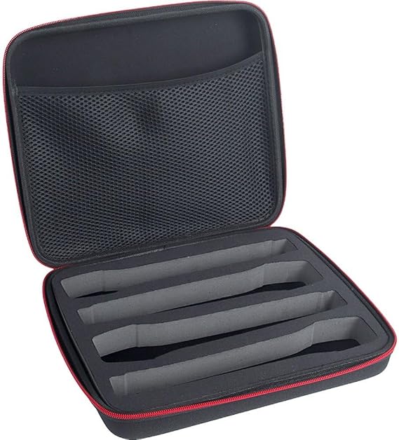 Microphone Case, Microphone Bag, Wireless Microphone Case, Portable Carrying Case, Adjustable Microphone Wire Storage for 4