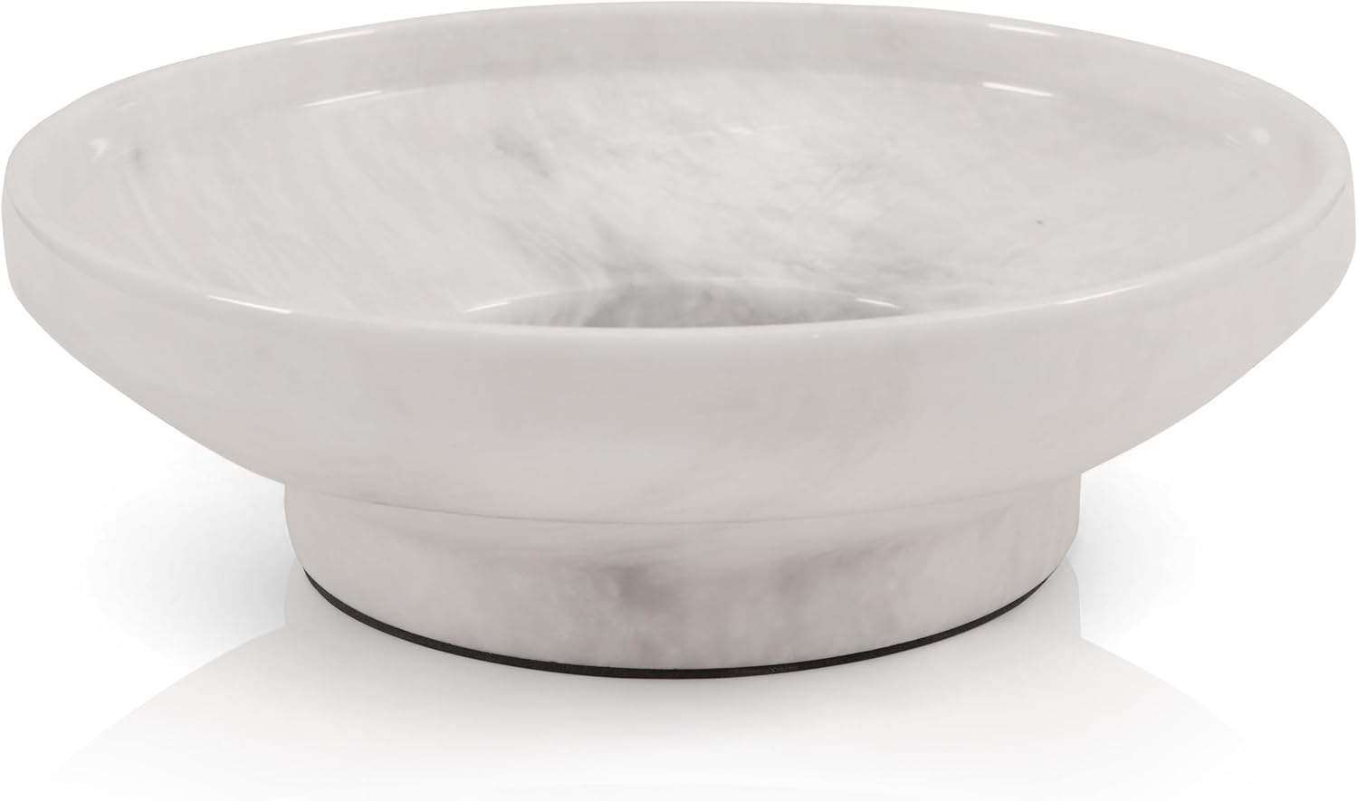 White Marble Fruit Bowl – Decorative Salad Bowl for Kitchen Decor, Handmade Marble Fruit Basket, Elegant Home Accessories for Dining Table or Countertop
