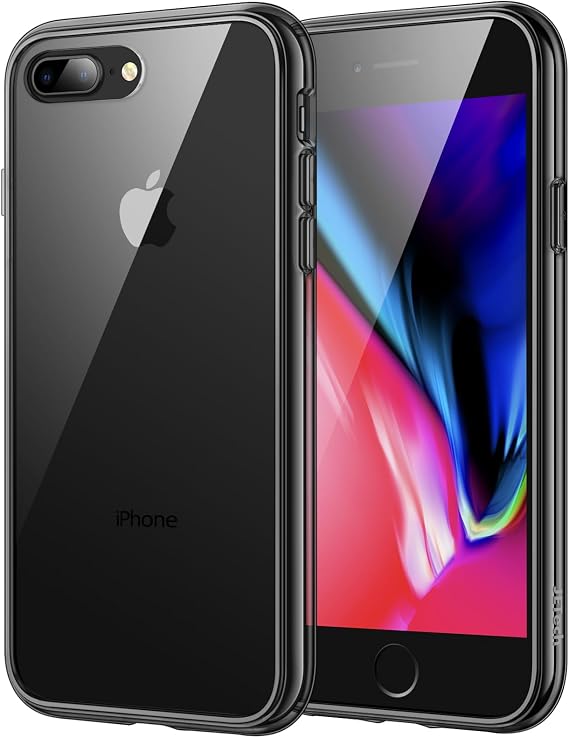 JETech Case for iPhone 8 Plus/7 Plus, Anti-Yellowing, Black