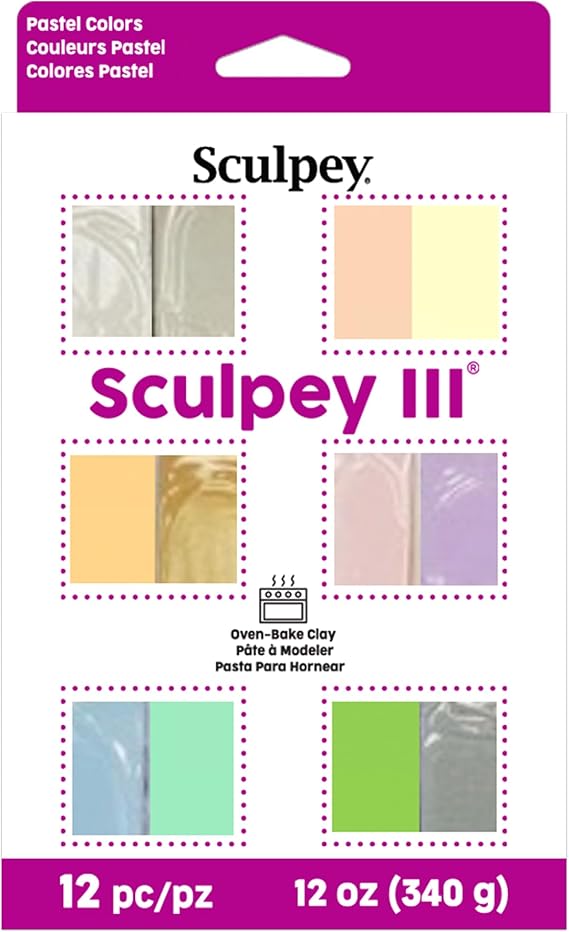 Sculpey Iii Polymer Clay Multipack 1oz 12/Pkg-Pastels by Sculpey