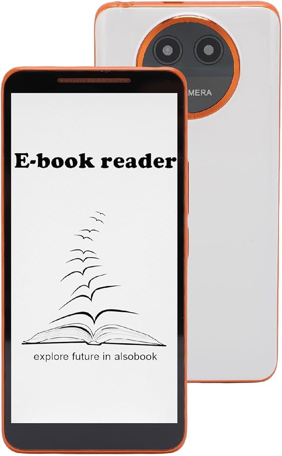 Electronic Book Reader, 5.7 Inch E Reader with 720x1440 Incell for Android 8.1, 1GB, and 8GB Memory, with WiFi, Bluetooth, GPS, PDF for Kids, Adults, Seniors