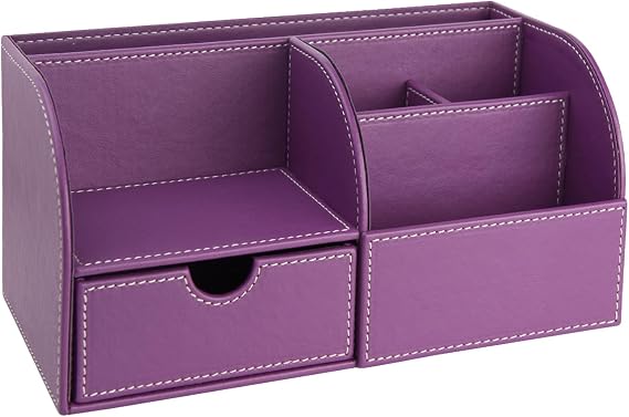 Masaüstü Düzenleyici,Kalemlik,Kumandalık,Küpbloknotluk,Tabletlik,Kitaplık,6 Gözlü,Çekmeceli,Desktop Organizer,Vegan,24,5 * 13 * 12