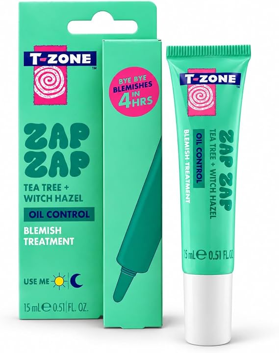 T-Zone Tea Tree & Witch Hazel Blemish Spot Treatment Gel (15ml)