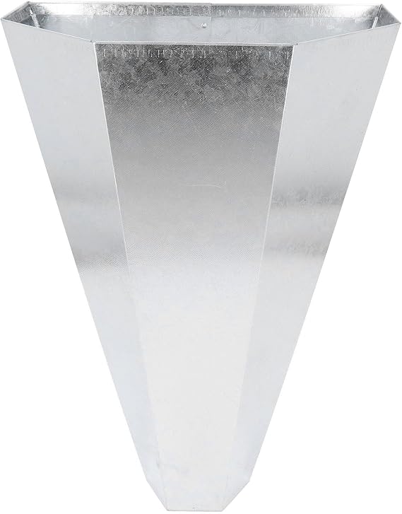 Chicken Cone Poultry Restraining Cone Heavy Duty Galvanized Steel Chicken Killing Cone Funnel for Roasters Turkeys Up to 8 Pounds