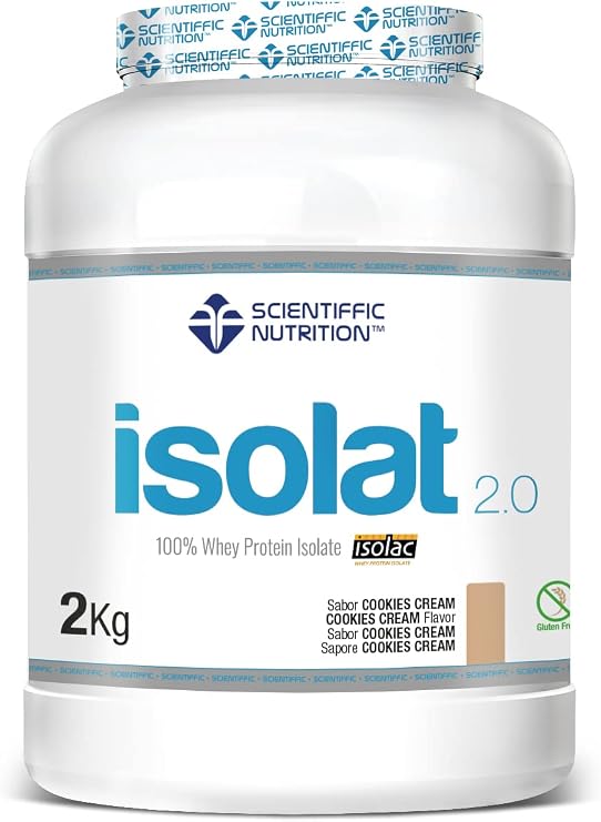 Scientiffic Nutrition - Isolat 2.0, Whey Protein, ISO Protein Isolate with Lactase, Whey Protein Powder - 2 kg, Cookies.