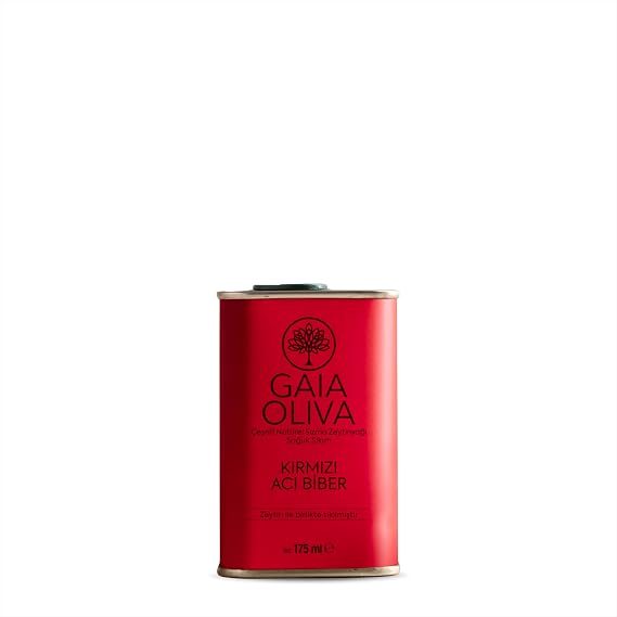 Kırmızı Acı Biber Çeşnili 175 ml Natürel Sızma Zeytinyağı (YENİ HASAT)