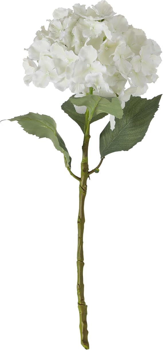 Mudo Home Single Ortanca Çiçek Beyaz 54cm