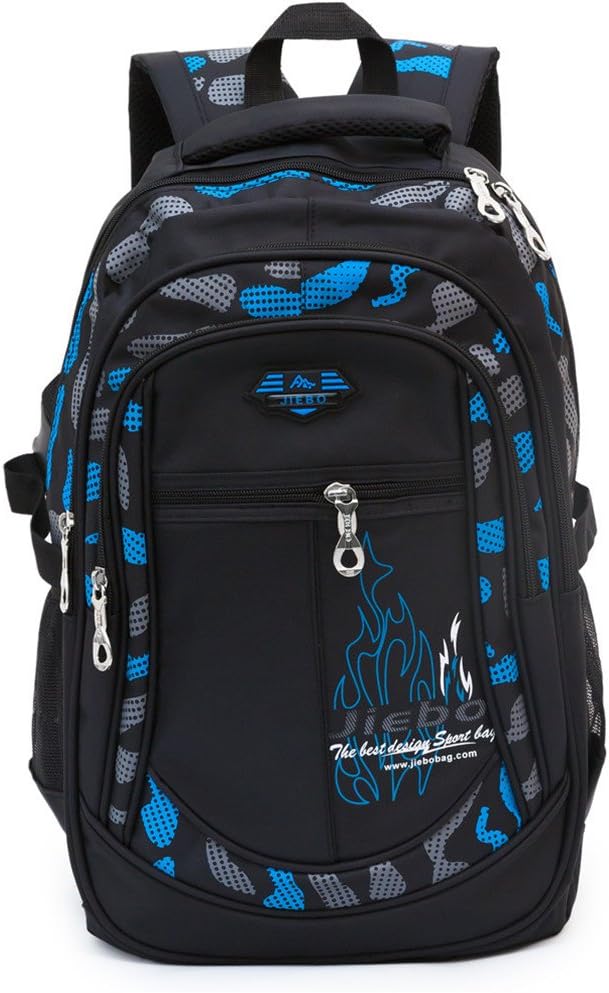 ADGBPE Boys Backpack School Bag Secondary Rucksacks Teenage Student Durable Heavy Duty Large Kids Bookbags Waterproof
