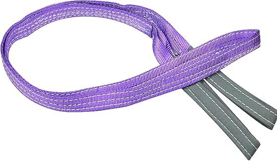 Duplex Polyester Lifting Belt with Anti-Cut and Anti-abrasion Treatment 1T 1M Purple